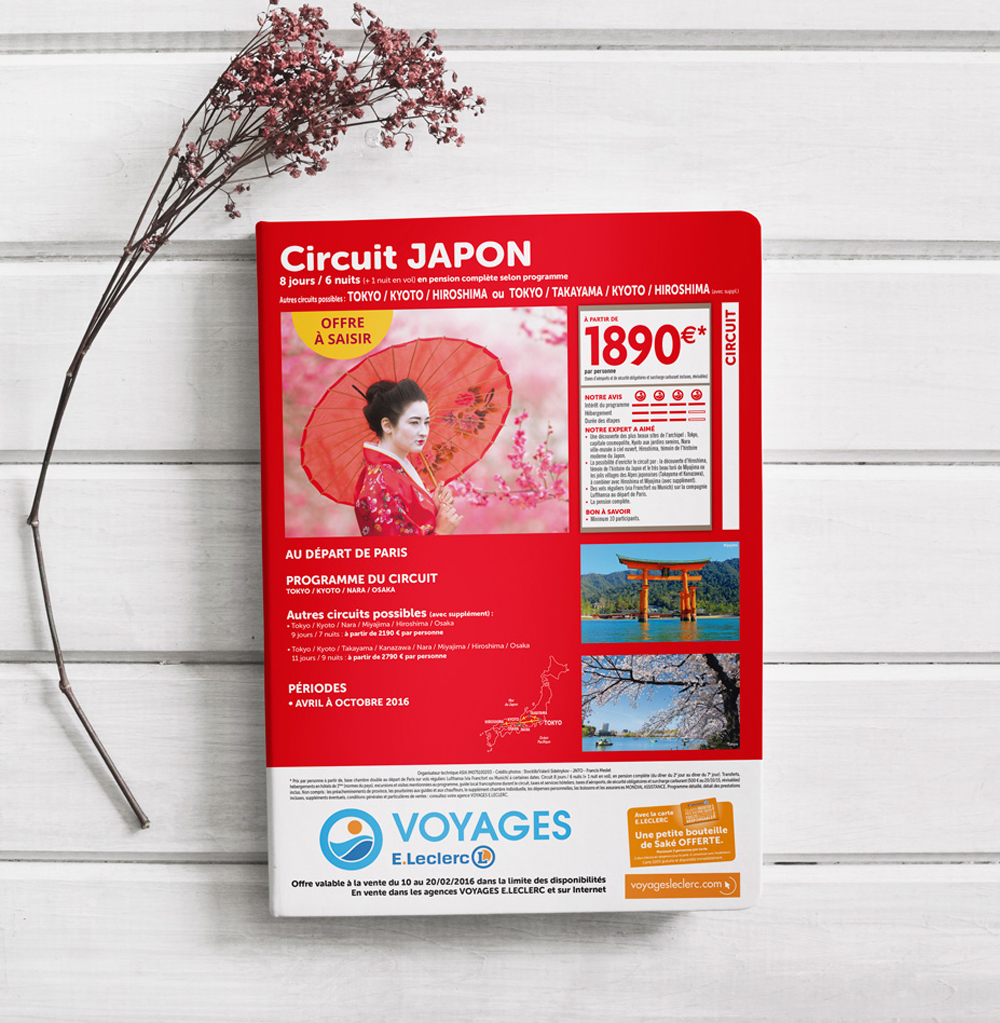 Brochure Leclerc Voyage Japon