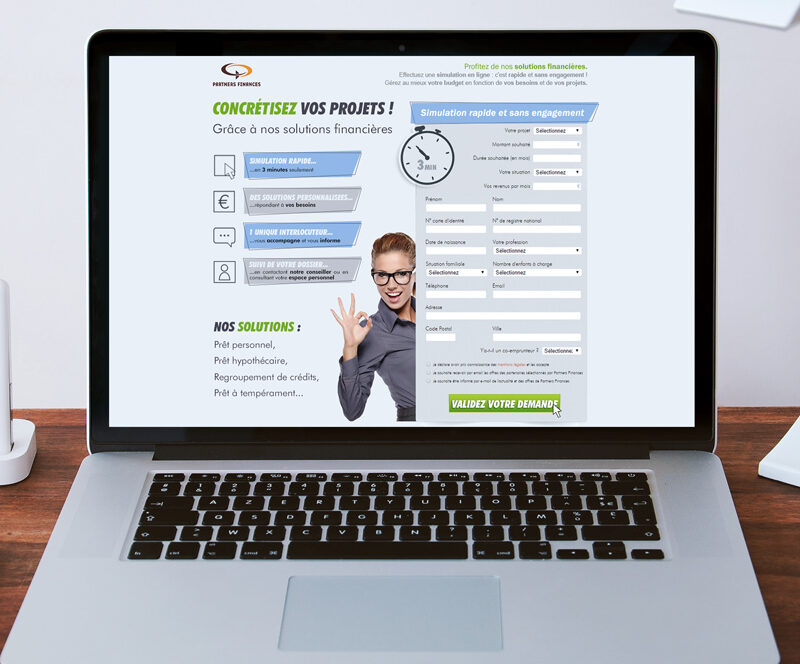 Landing Page Partners FInances