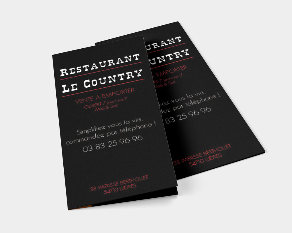 Flyer restaurant Le Country