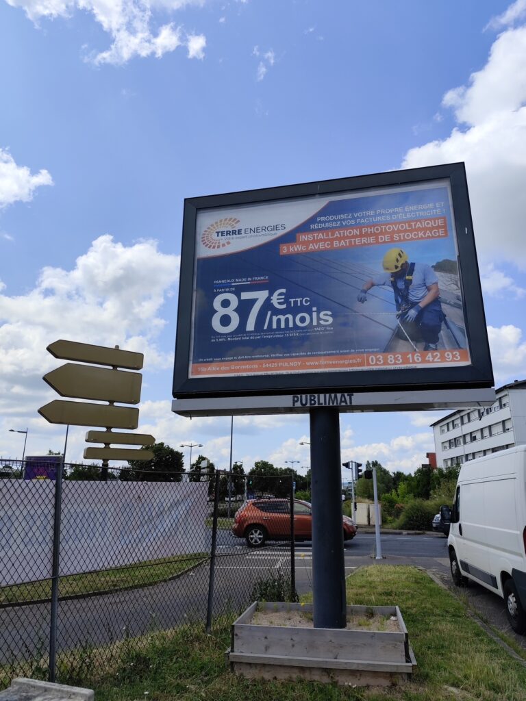 Affichage 4x3 Terre Energies