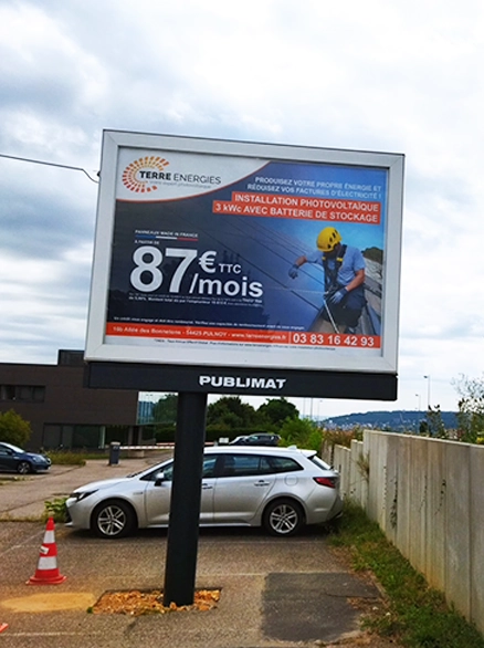 Affichage 4x3 Terre Energies