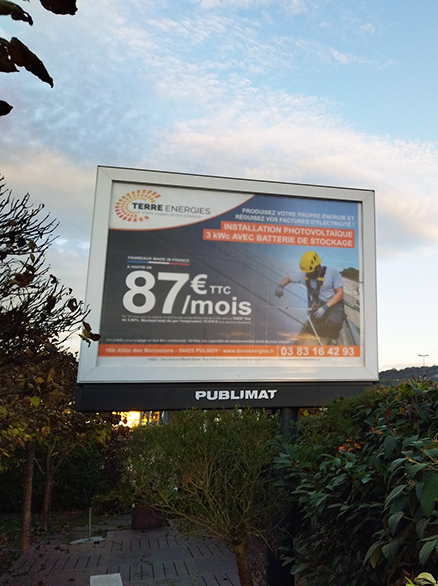 Affichage 4x3 Terre Energies