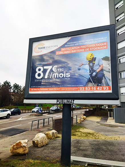 Affichage 4x3 Terre Energies