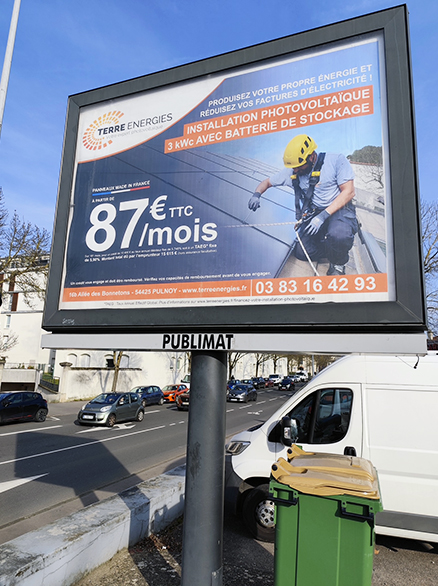 Affichage 4x3 Terre Energies