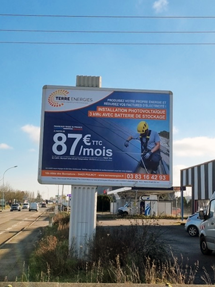 Affichage 4x3 Terre Energies