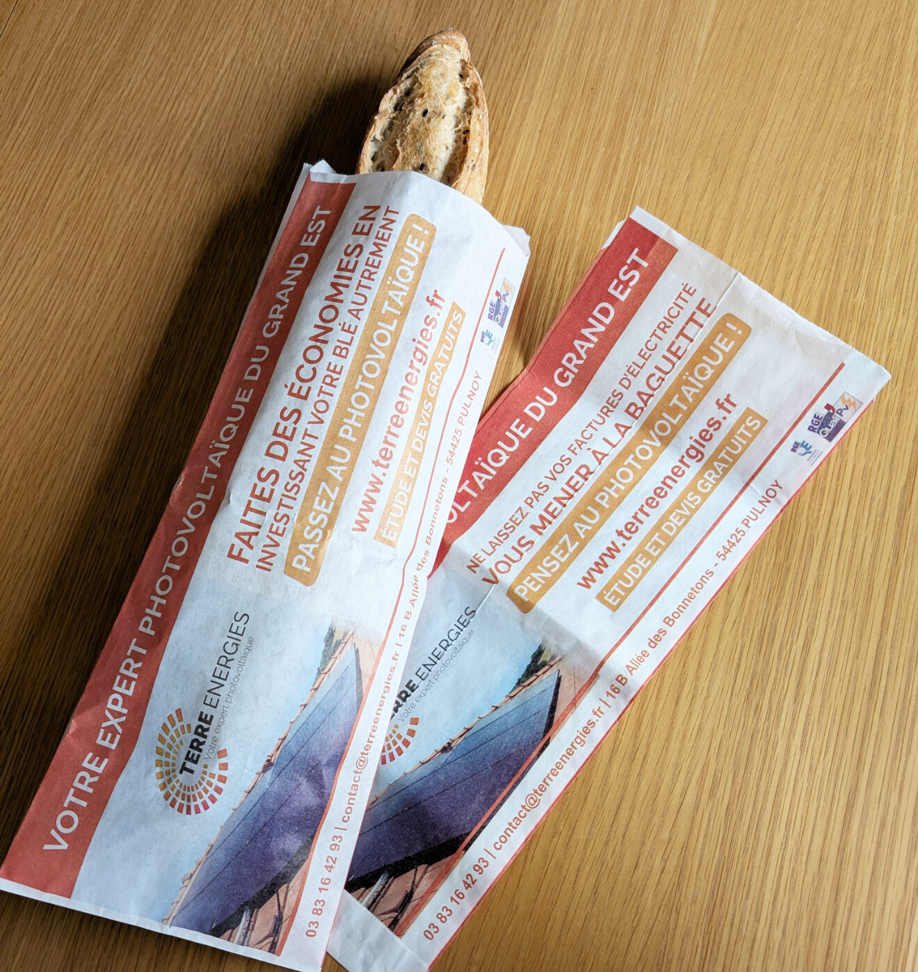 Terre Energies Sacs à Pain