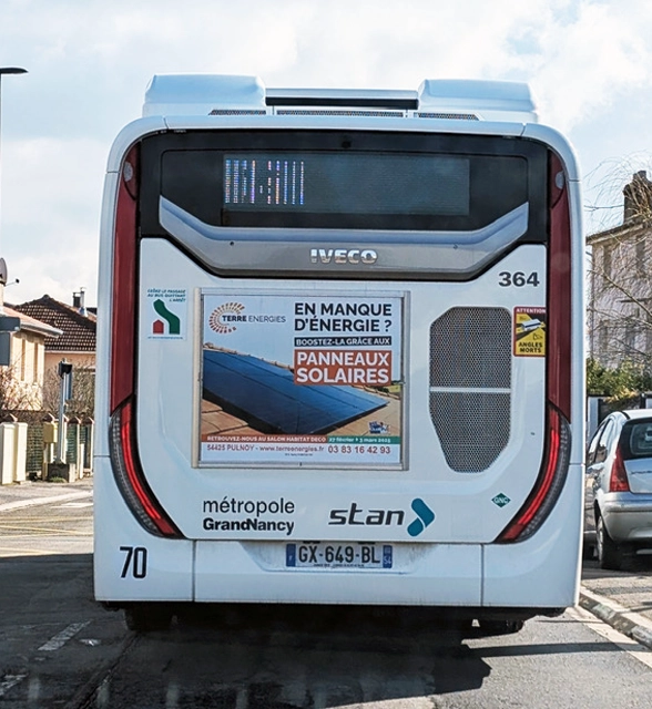 Affichage Arrière bus Terre Energies