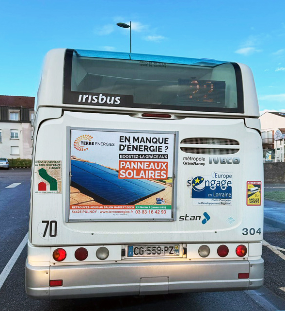 Affichage Arrière bus Terre Energies