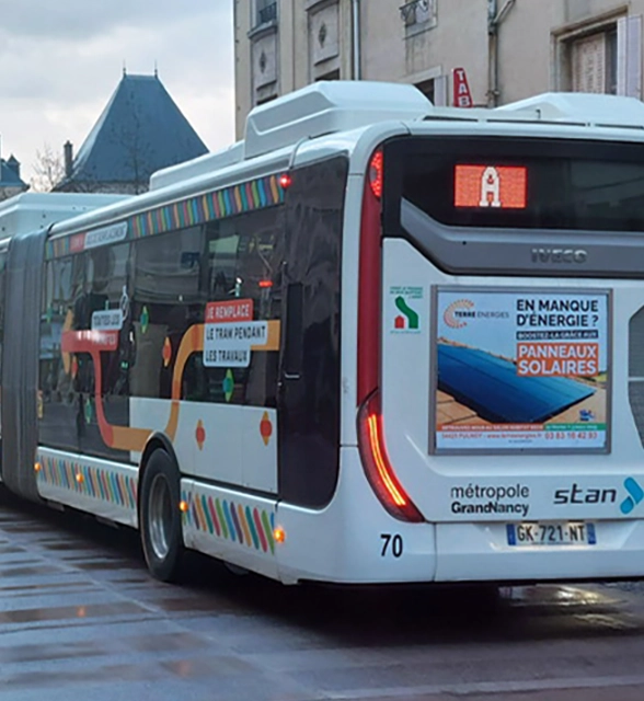 Affichage Arrière bus Terre Energies