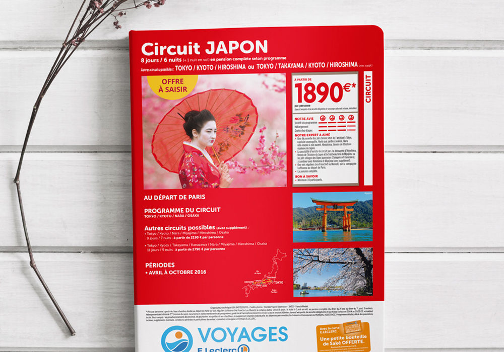 Brochure Leclerc Voyage Japon